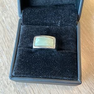 Blue Mother of Pearl Sterling Silver Ring